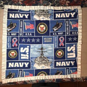 U.S. NAVY THEME THROW BLANKET